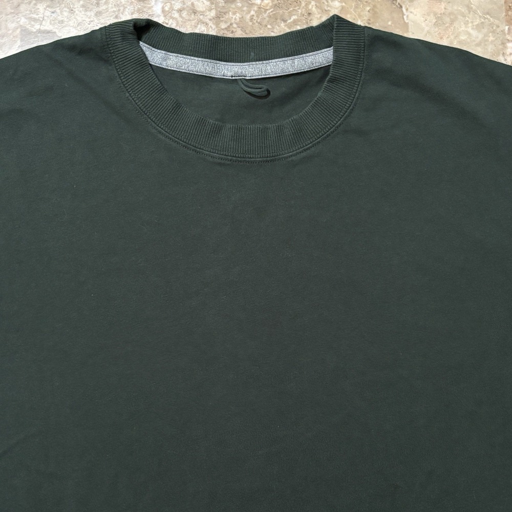Lululemon Shirt Mens Large Green Boxy Short Sleeve Tee Anchor Loop Basic Yoga